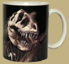 T-Rex Skeleton Ceramic Mug