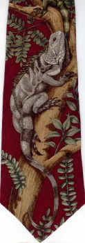 Iguana Scene Tie