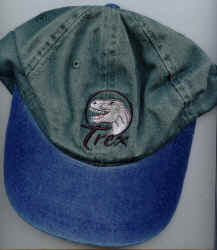 T rex Dino Embroidered Cap