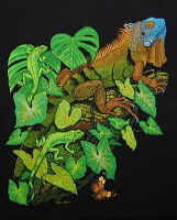 Iguana lizard t-shirt tshirt tee shirt