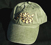 Timber Rattlesnake Hat snake Embroidered Cap