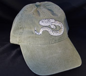 Western Diamondback Rattlesnake Hat snake Embroidered Cap